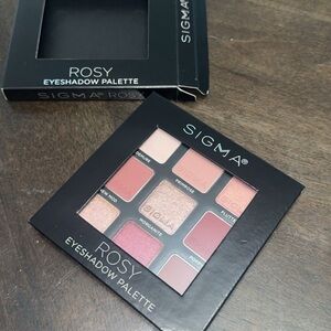 Sigma Beauty Rosy Eyeshadow Palette - Nude, Pink, and Gold Tones